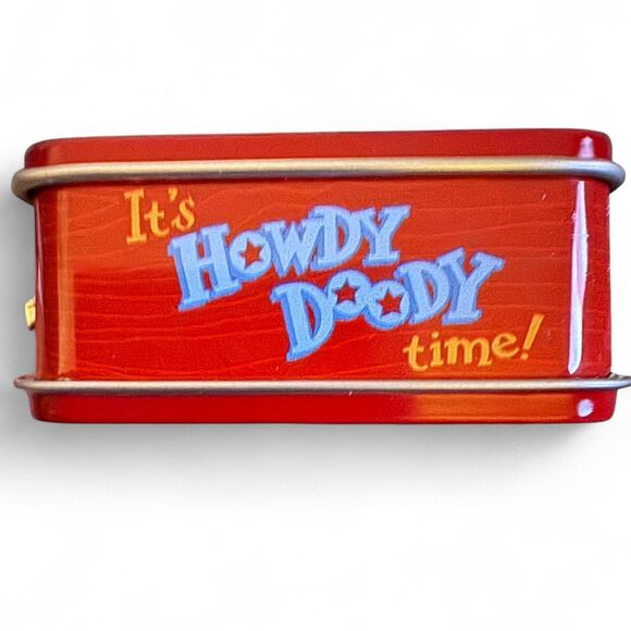 Hallmark Keepsake 1999 Howdy Doody Lunch Box Set Ornament TV Show Retro Tin Box - Picture 8 of 8